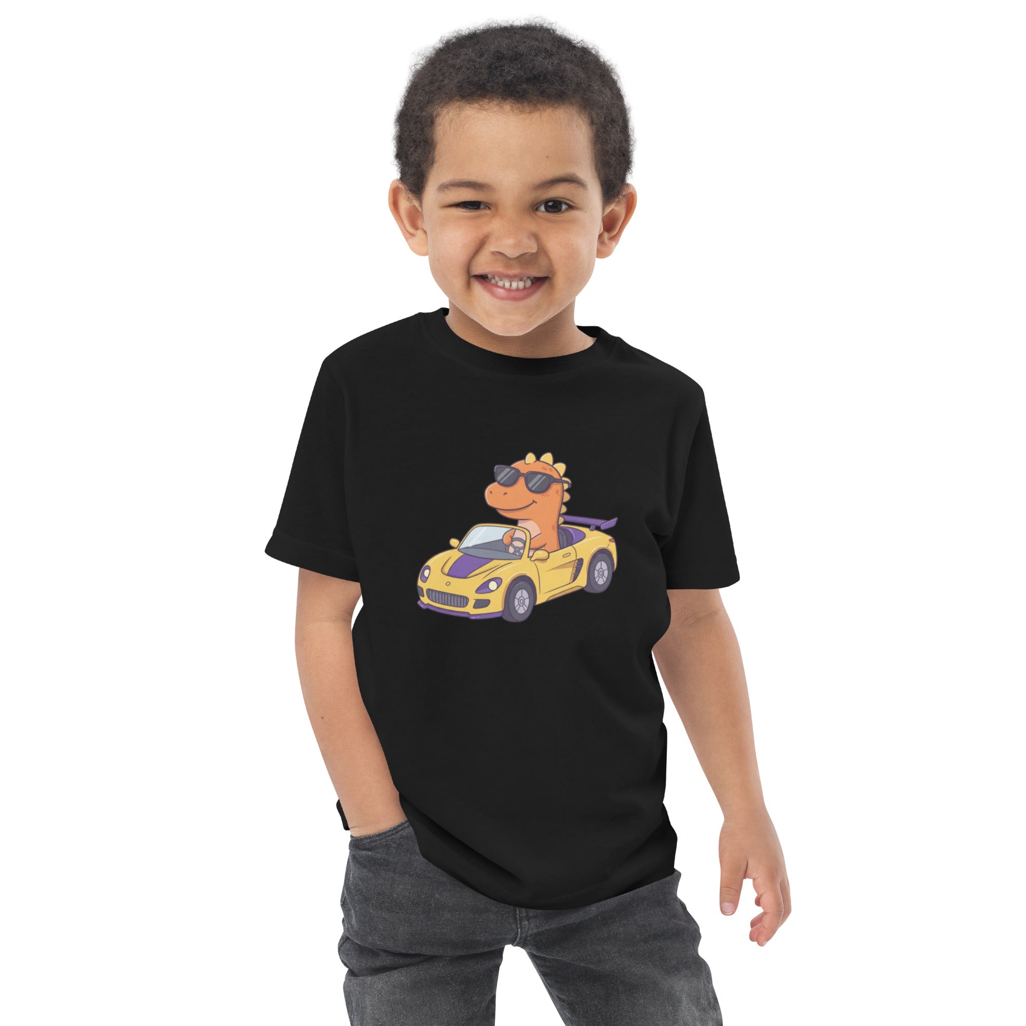 Jersey - T-Shirt für Kleinkinder, Dino, Rennwagen - KinderMode Shop super angenehm Online Kaufen Bestellen Deutschland