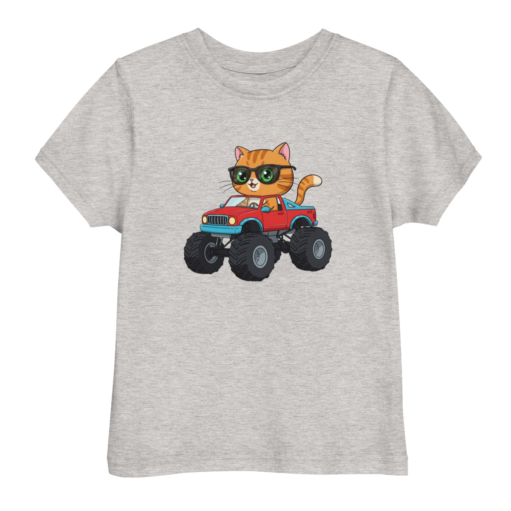 Jersey T-Shirt für Kleinkinder, Katze, Monstertruck - KinderMode Shop super angenehm Online Kaufen Bestellen Deutschland