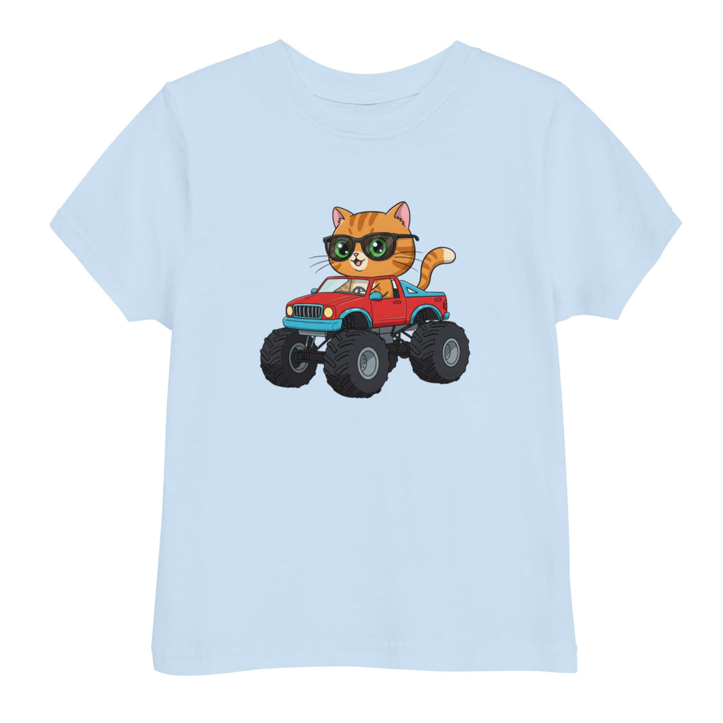 Jersey T-Shirt für Kleinkinder, Katze, Monstertruck - KinderMode Shop super angenehm Online Kaufen Bestellen Deutschland
