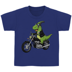 Kinder Basic Baumwolle T-Shirt - Dino Motorrad online bestellen kaufen