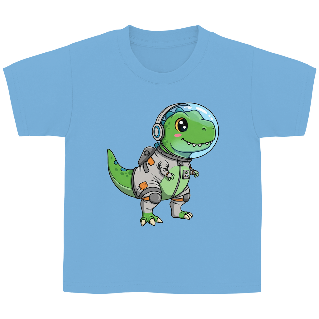 Kinder Basic Baumwolle T-Shirt - Dinosaurier Astronaut - KinderMode Shop super angenehm Online Kaufen Bestellen Deutschland