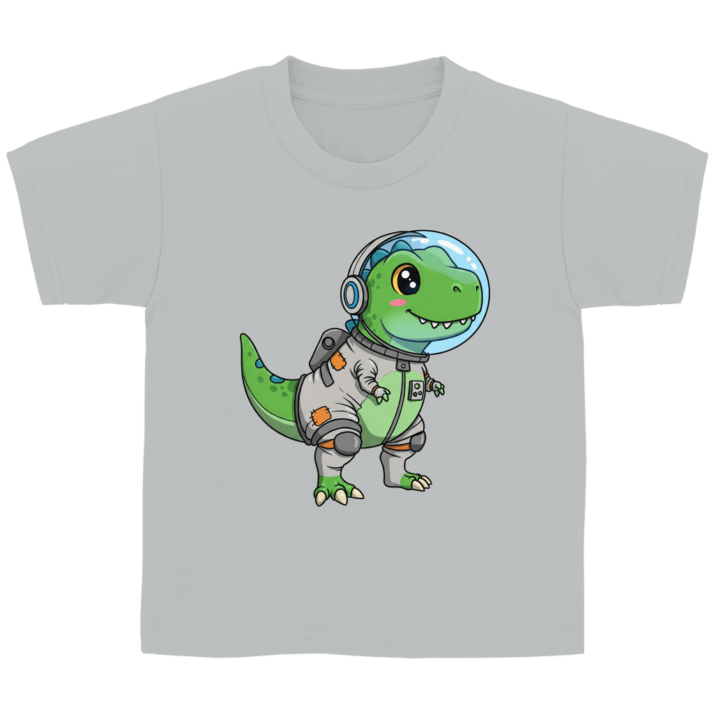 Kinder Basic Baumwolle T-Shirt - Dinosaurier Astronaut - KinderMode Shop super angenehm Online Kaufen Bestellen Deutschland