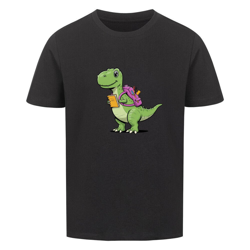 Kinder Baumwolle Premium Organic T-Shirt - Dino, Schule - KinderMode Shop super angenehm Online Kaufen Bestellen Deutschland