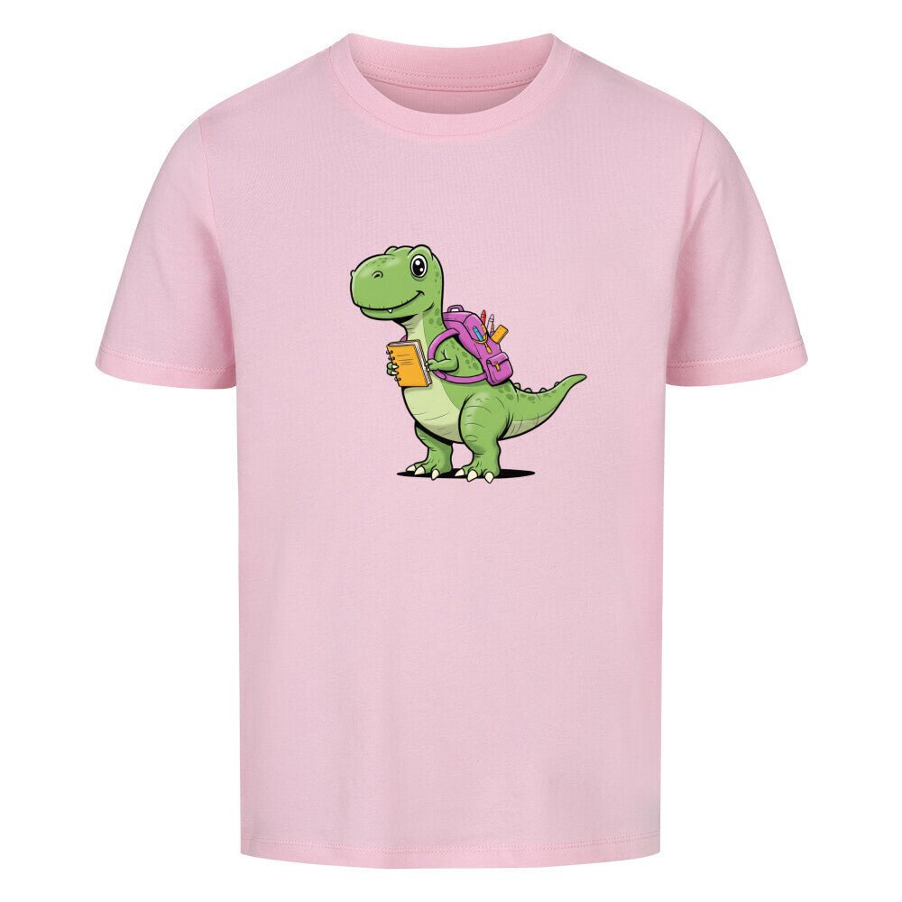 Kinder Baumwolle Premium Organic T-Shirt - Dino, Schule - KinderMode Shop super angenehm Online Kaufen Bestellen Deutschland