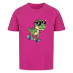 Kinder Bio Baumwolle T-Shirt - Dino auf Skateboard online bestellen kaufen