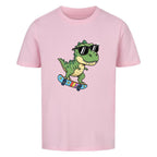 Kinder Bio Baumwolle T-Shirt - Dino auf Skateboard online bestellen kaufen