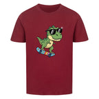 Kinder Bio Baumwolle T-Shirt - Dino auf Skateboard online bestellen kaufen