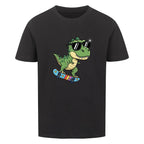 Kinder Bio Baumwolle T-Shirt - Dino auf Skateboard online bestellen kaufen