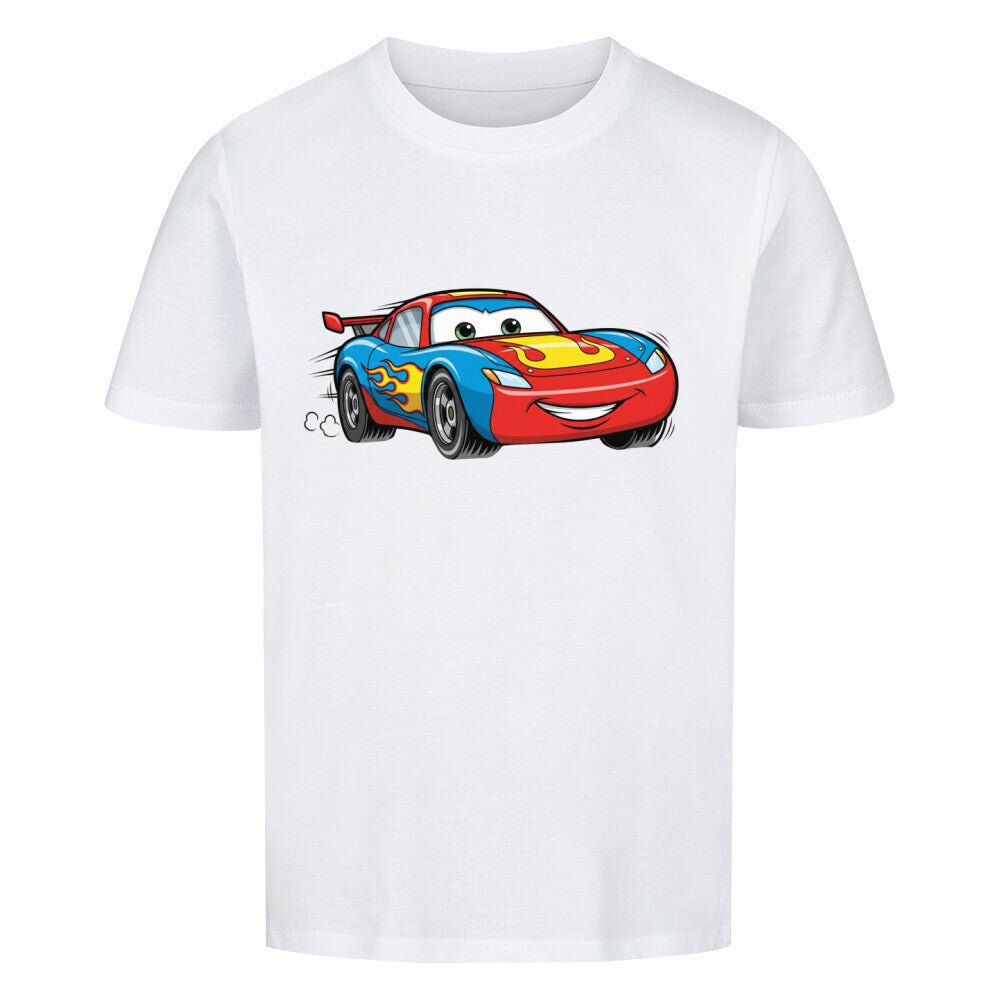 Kinder Bio Baumwolle T-Shirt - Rennwagen - KinderMode Shop super angenehm Online Kaufen Bestellen Deutschland