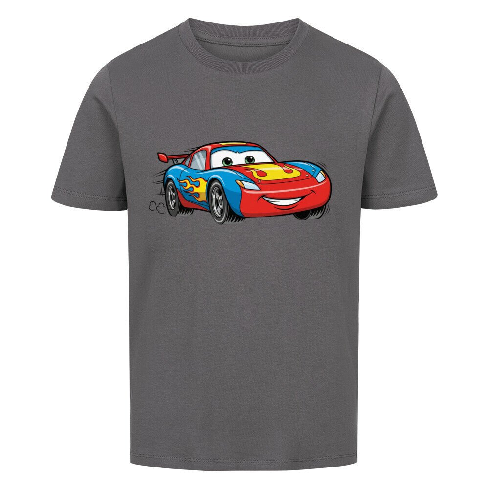 Kinder Bio Baumwolle T-Shirt - Rennwagen - KinderMode Shop super angenehm Online Kaufen Bestellen Deutschland