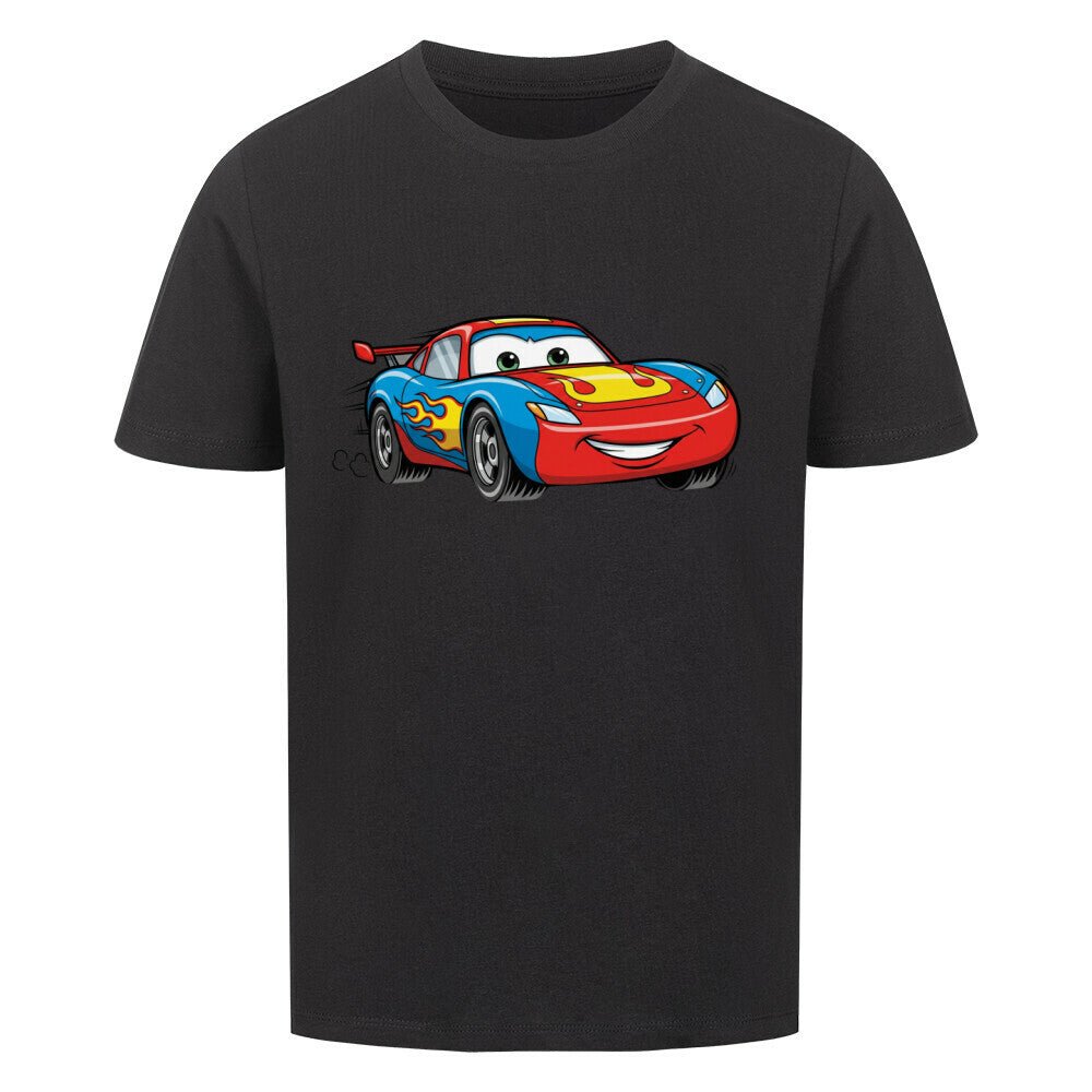 Kinder Bio Baumwolle T-Shirt - Rennwagen - KinderMode Shop super angenehm Online Kaufen Bestellen Deutschland