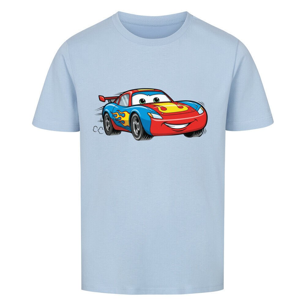 Kinder Bio Baumwolle T-Shirt - Rennwagen - KinderMode Shop super angenehm Online Kaufen Bestellen Deutschland