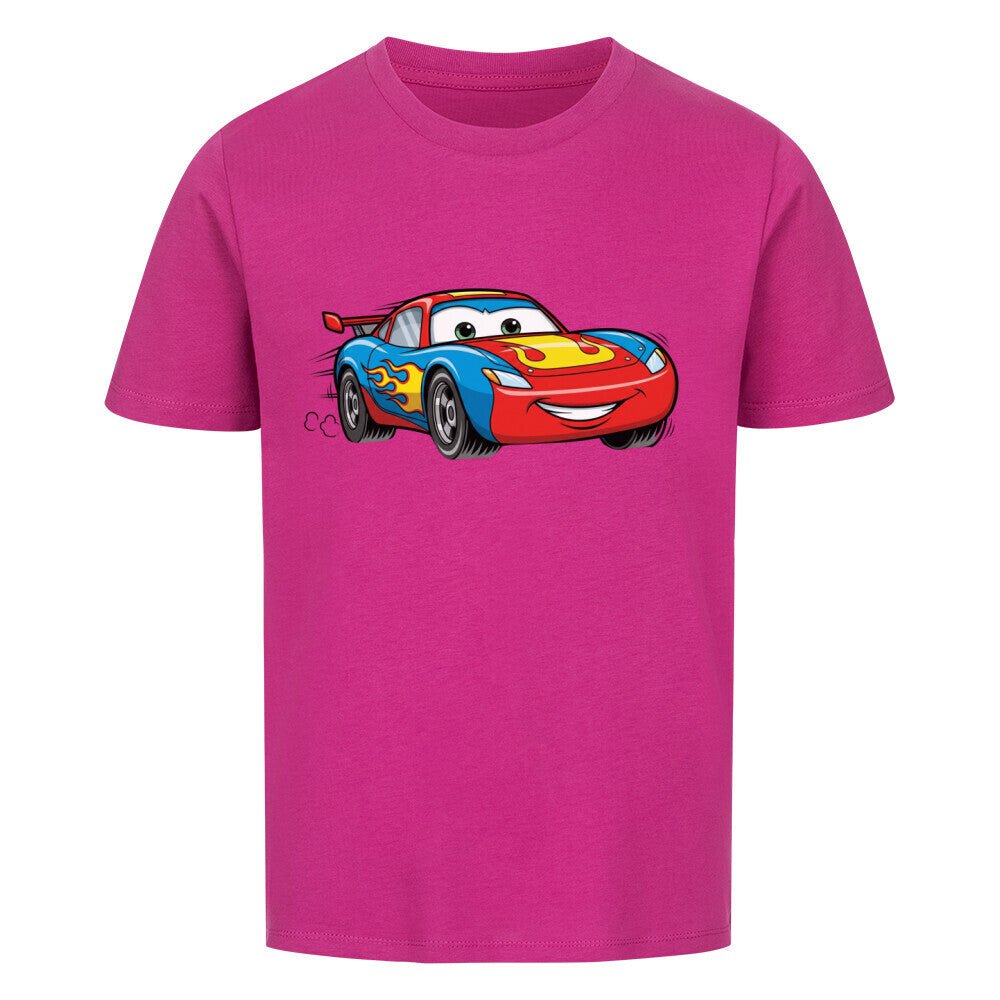 Kinder Bio Baumwolle T-Shirt - Rennwagen - KinderMode Shop super angenehm Online Kaufen Bestellen Deutschland