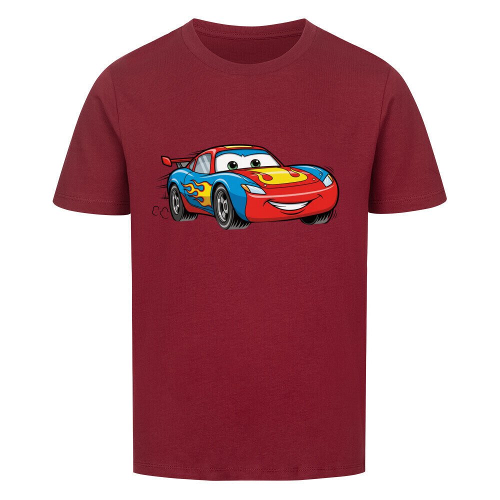 Kinder Bio Baumwolle T-Shirt - Rennwagen - KinderMode Shop super angenehm Online Kaufen Bestellen Deutschland