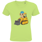 Kinder Bio Baumwolle T-Shirt - Süßer Hund Bagger online bestellen kaufen