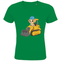 Kinder Bio Baumwolle T-Shirt - Süßer Hund Bagger online bestellen kaufen