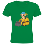 Kinder Bio Baumwolle T-Shirt - Süßer Hund Bagger online bestellen kaufen