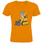 Kinder Bio Baumwolle T-Shirt - Süßer Hund Bagger online bestellen kaufen