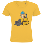 Kinder Bio Baumwolle T-Shirt - Süßer Hund Bagger online bestellen kaufen