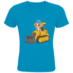 Kinder Bio Baumwolle T-Shirt - Süßer Hund Bagger online bestellen kaufen