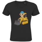 Kinder Bio Baumwolle T-Shirt - Süßer Hund Bagger online bestellen kaufen