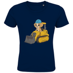 Kinder Bio Baumwolle T-Shirt - Süßer Hund Bagger online bestellen kaufen