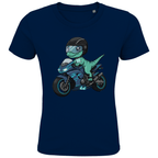 Kinder Bio T-Shirt - Dino auf Motorrad online bestellen kaufen