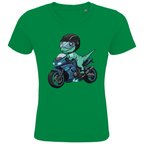 Kinder Bio T-Shirt - Dino auf Motorrad online bestellen kaufen