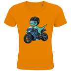 Kinder Bio T-Shirt - Dino auf Motorrad online bestellen kaufen