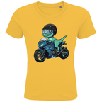Kinder Bio T-Shirt - Dino auf Motorrad online bestellen kaufen