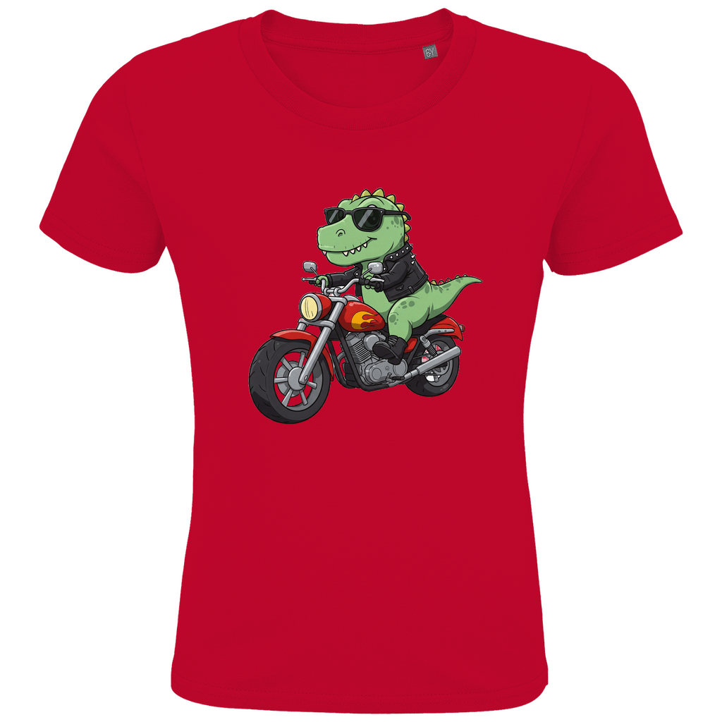 Kinder Bio T-Shirt - Dinosaurier, Motorrad - KinderMode Shop super angenehm Online Kaufen Bestellen Deutschland