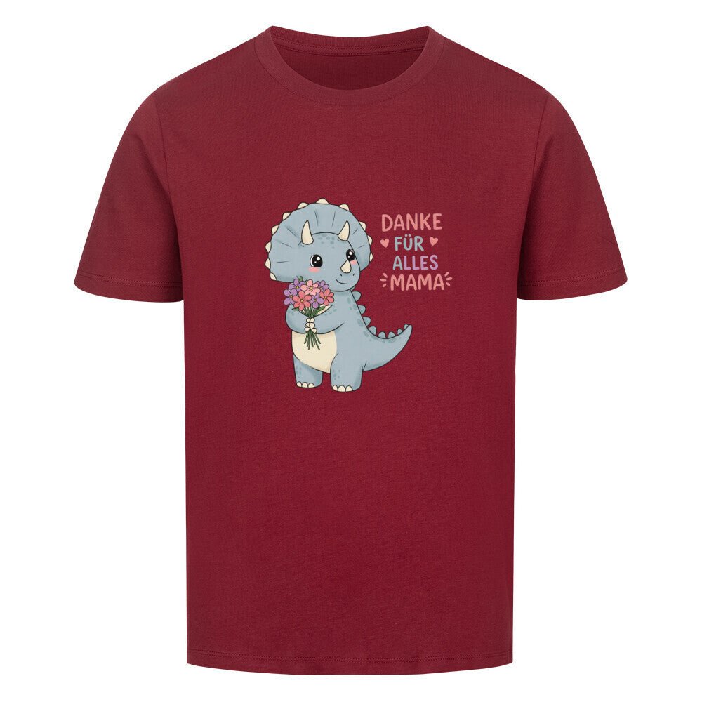Kinder Muttertag T-Shirt - Dino, Danke für alles Mama Geschenk - KinderMode Shop super angenehm Online Kaufen Bestellen Deutschland