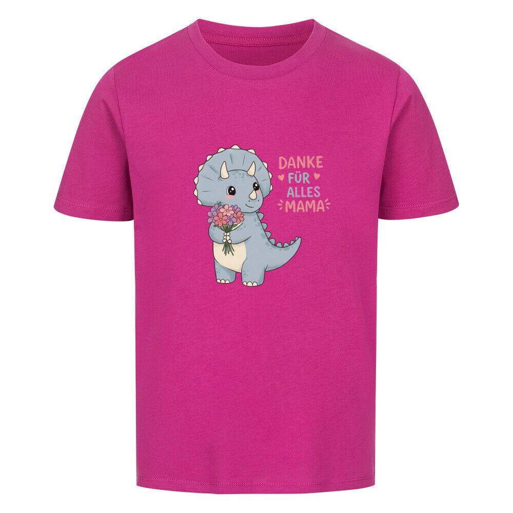Kinder Muttertag T-Shirt - Dino, Danke für alles Mama Geschenk - KinderMode Shop super angenehm Online Kaufen Bestellen Deutschland