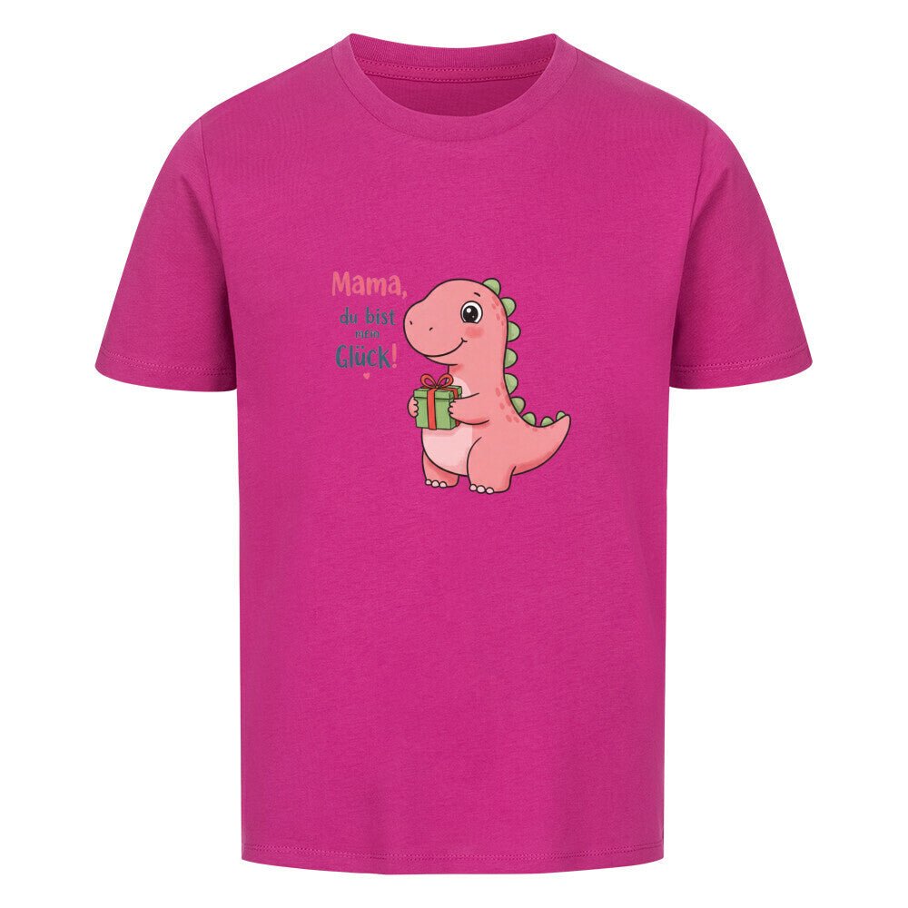 Kinder Muttertag T-Shirt Kids, Dino, Mama du bist mein Glück - KinderMode Shop super angenehm Online Kaufen Bestellen Deutschland