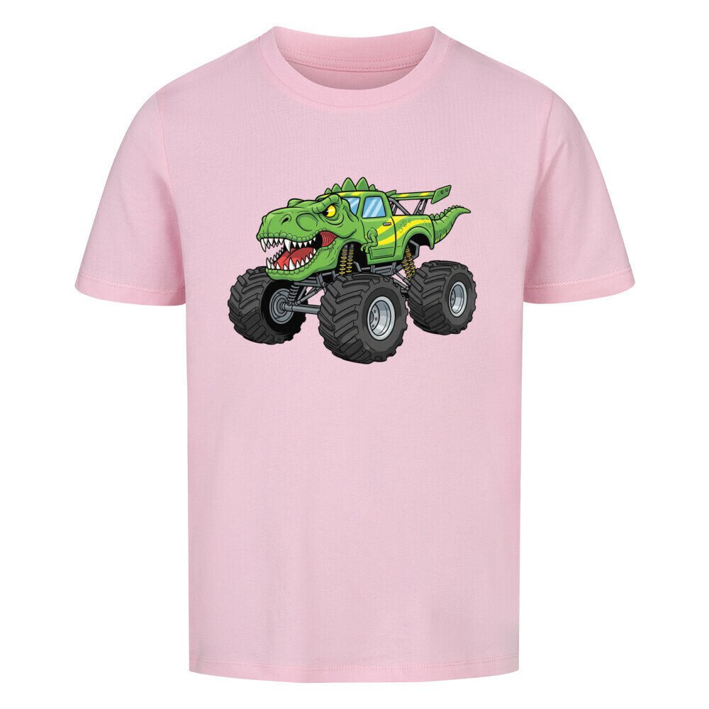 Kinder Premium Baumwolle T-Shirt - Cooler Dino Monstertruck - KinderMode Shop super angenehm Online Kaufen Bestellen Deutschland