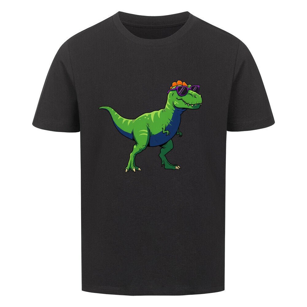 Kinder Premium Baumwolle T-Shirt - Cooler Dino - KinderMode Shop super angenehm Online Kaufen Bestellen Deutschland