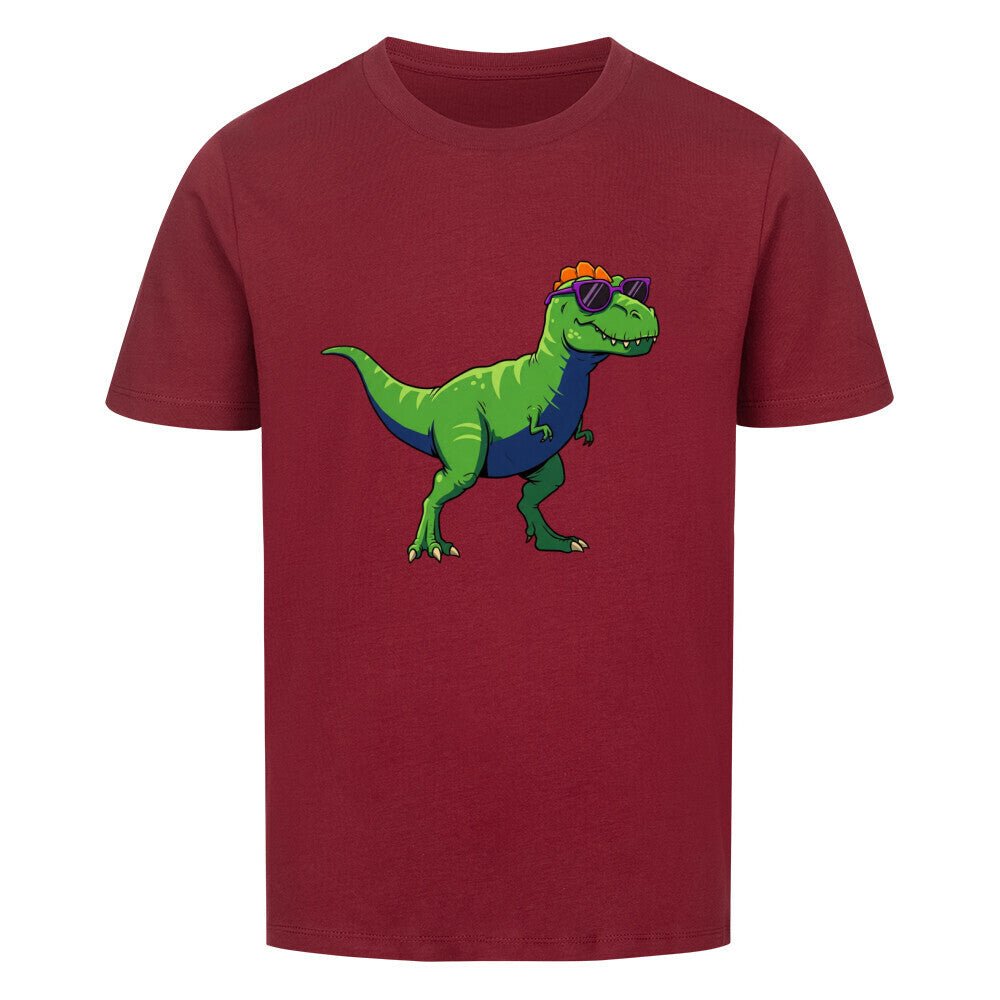 Kinder Premium Baumwolle T-Shirt - Cooler Dino - KinderMode Shop super angenehm Online Kaufen Bestellen Deutschland