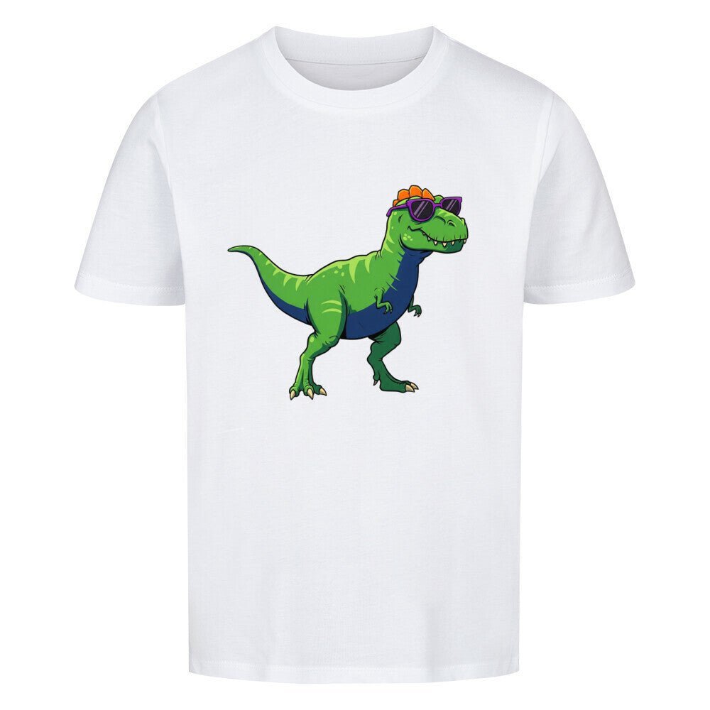 Kinder Premium Baumwolle T-Shirt - Cooler Dino - KinderMode Shop super angenehm Online Kaufen Bestellen Deutschland