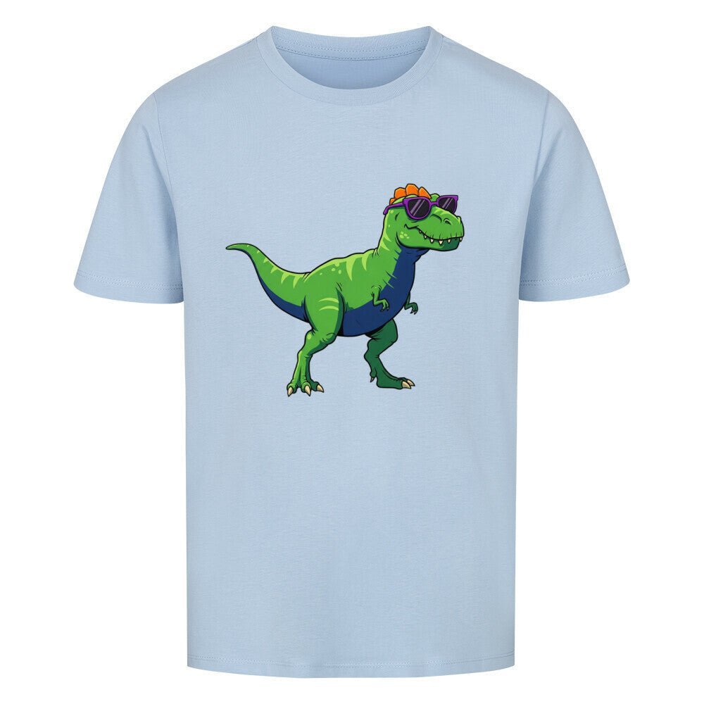 Kinder Premium Baumwolle T-Shirt - Cooler Dino - KinderMode Shop super angenehm Online Kaufen Bestellen Deutschland