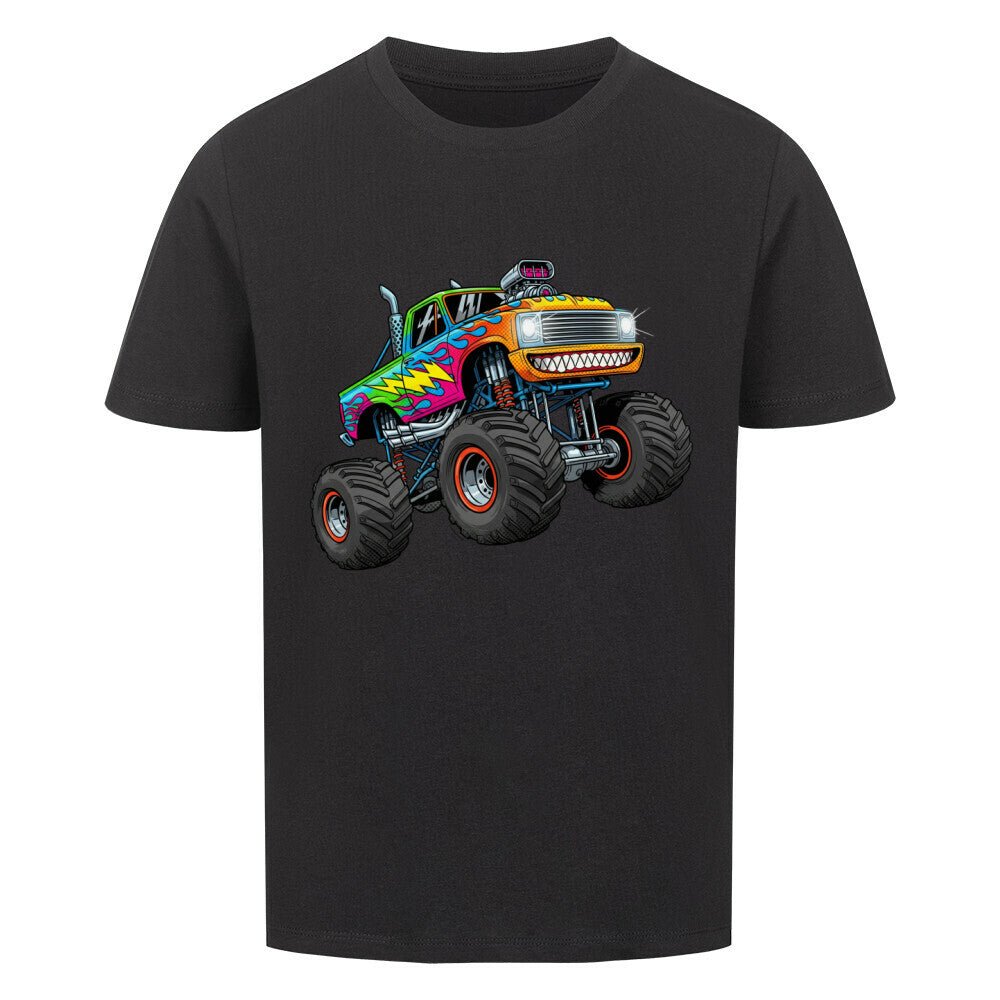 Kinder Premium Baumwolle T-Shirt - Cooler Monstertruck - KinderMode Shop super angenehm Online Kaufen Bestellen Deutschland
