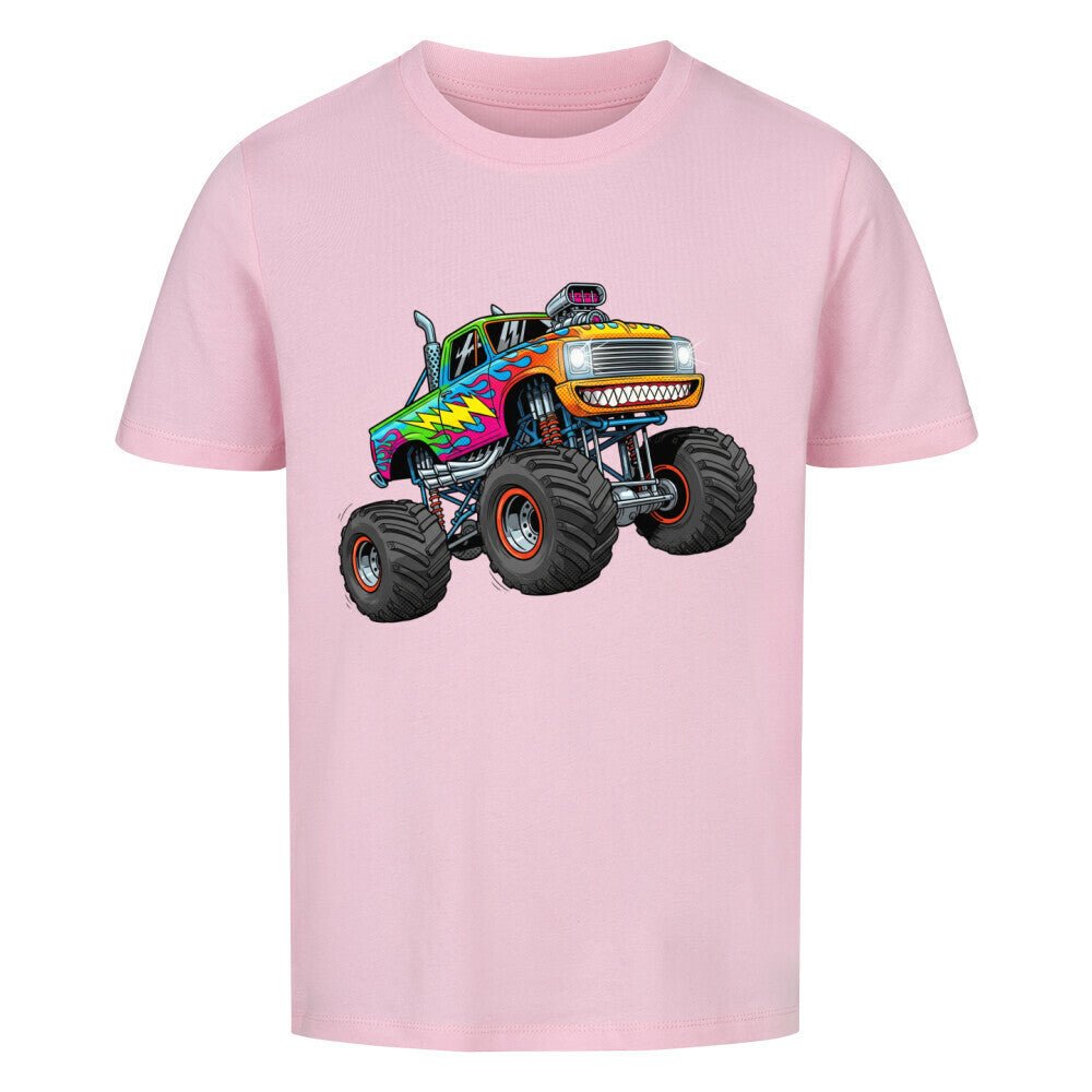 Kinder Premium Baumwolle T-Shirt - Cooler Monstertruck - KinderMode Shop super angenehm Online Kaufen Bestellen Deutschland
