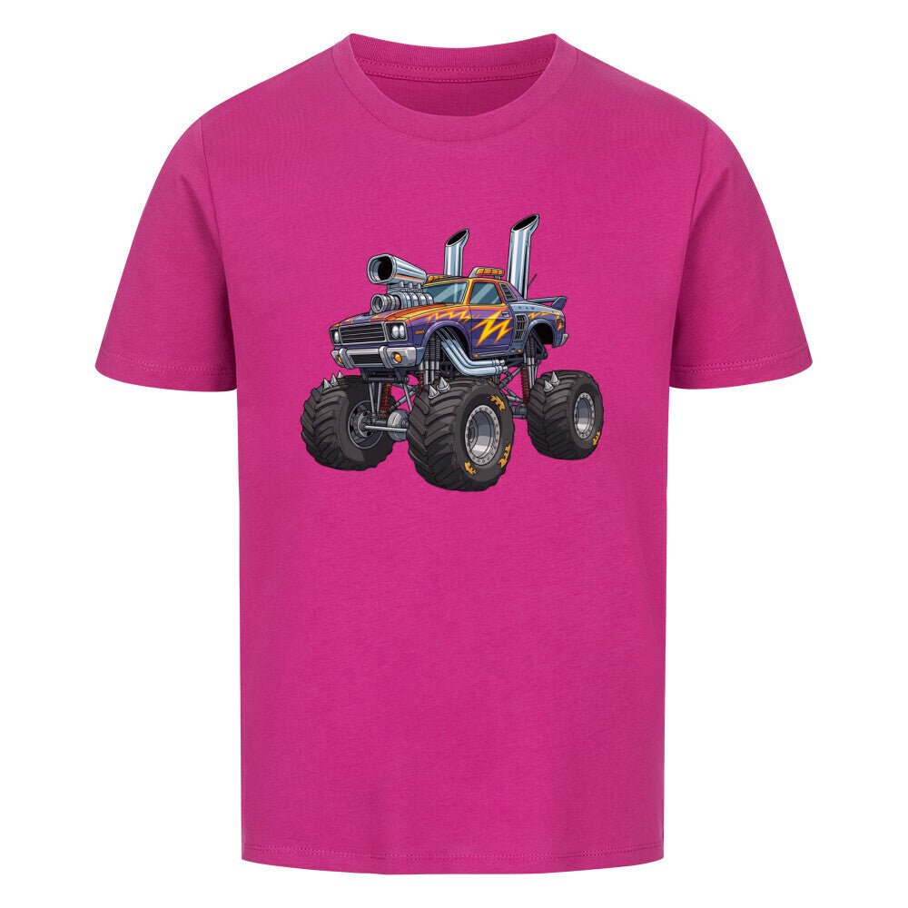 Kinder Premium Baumwolle T-Shirt Monstertruck - KinderMode Shop super angenehm Online Kaufen Bestellen Deutschland