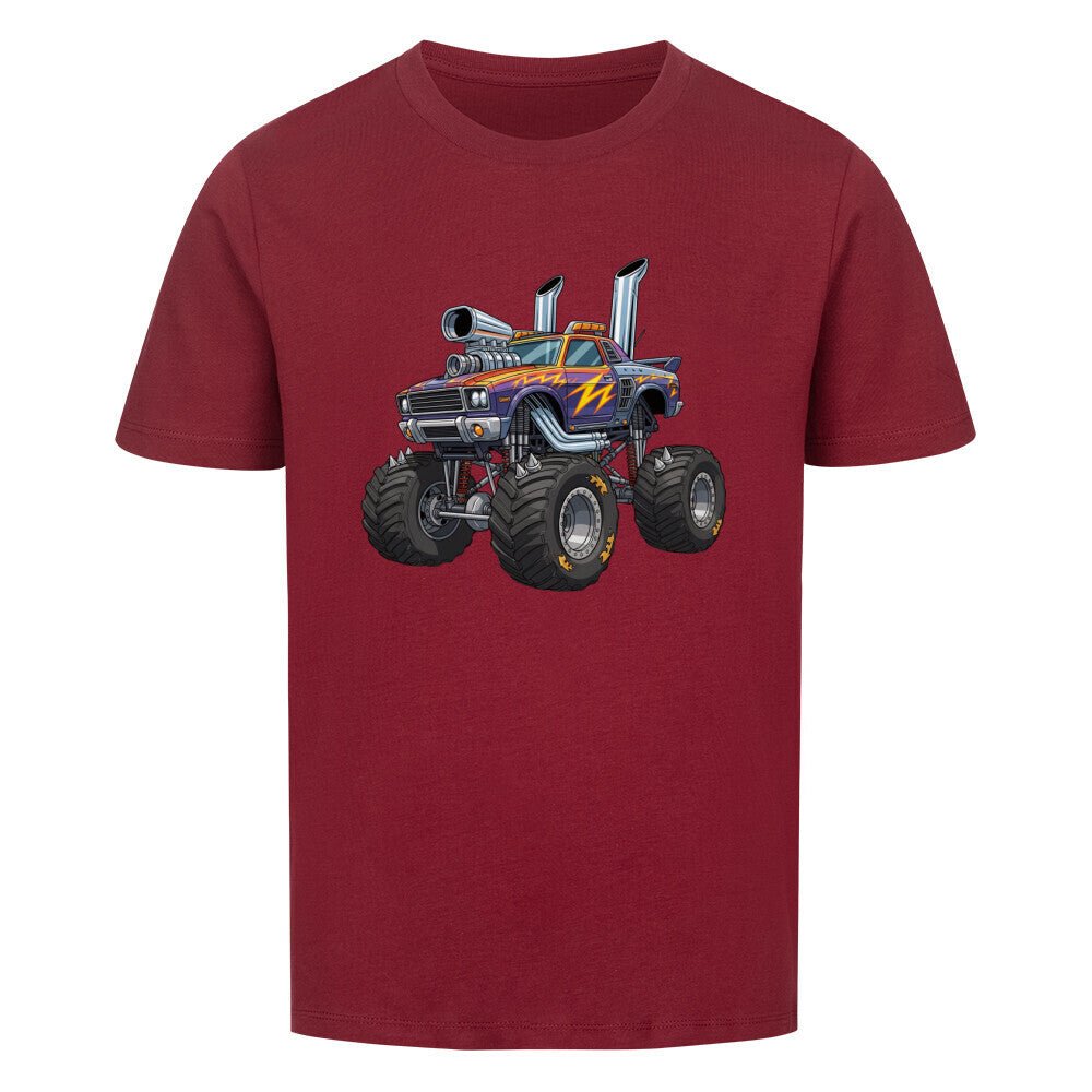 Kinder Premium Baumwolle T-Shirt Monstertruck - KinderMode Shop super angenehm Online Kaufen Bestellen Deutschland