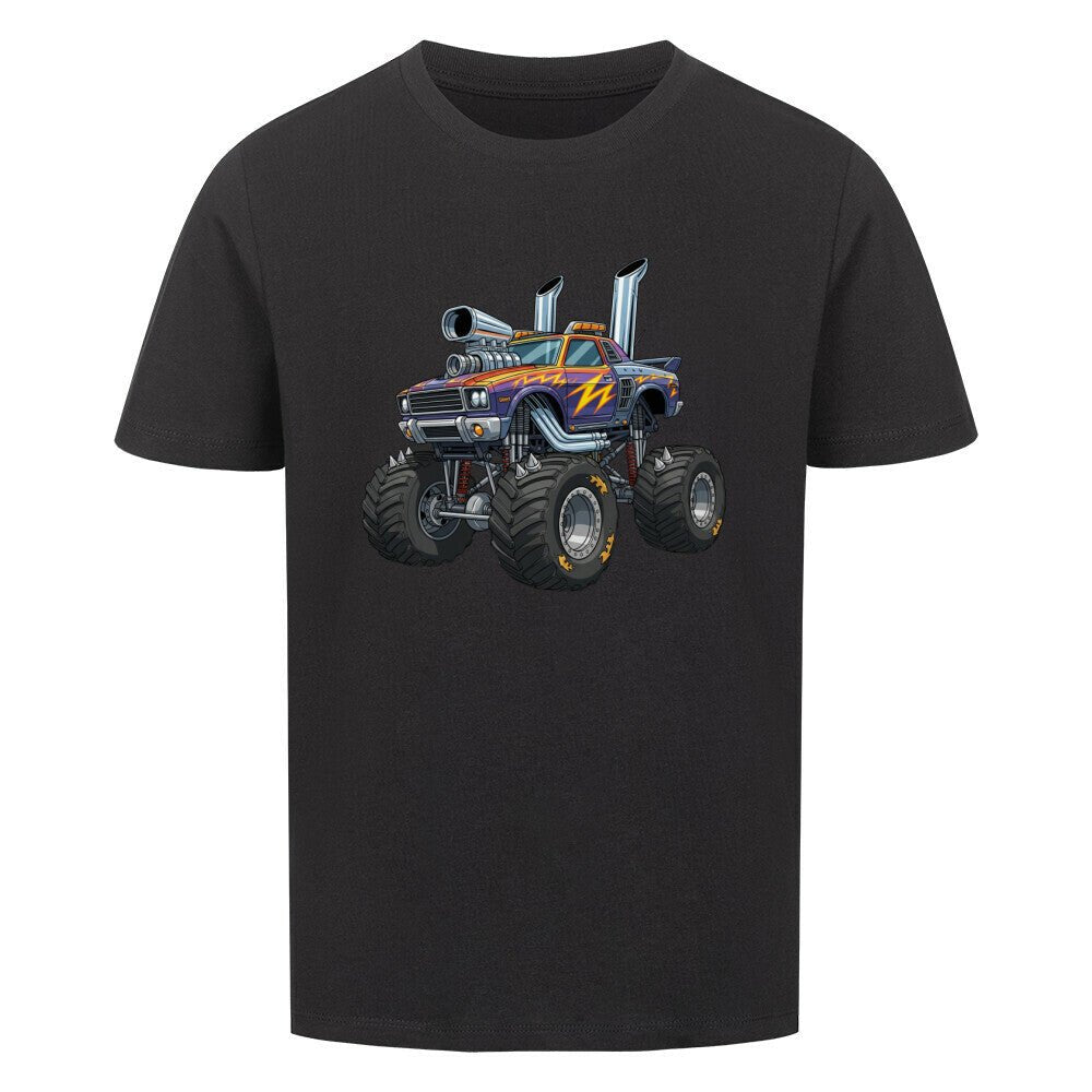 Kinder Premium Baumwolle T-Shirt Monstertruck - KinderMode Shop super angenehm Online Kaufen Bestellen Deutschland