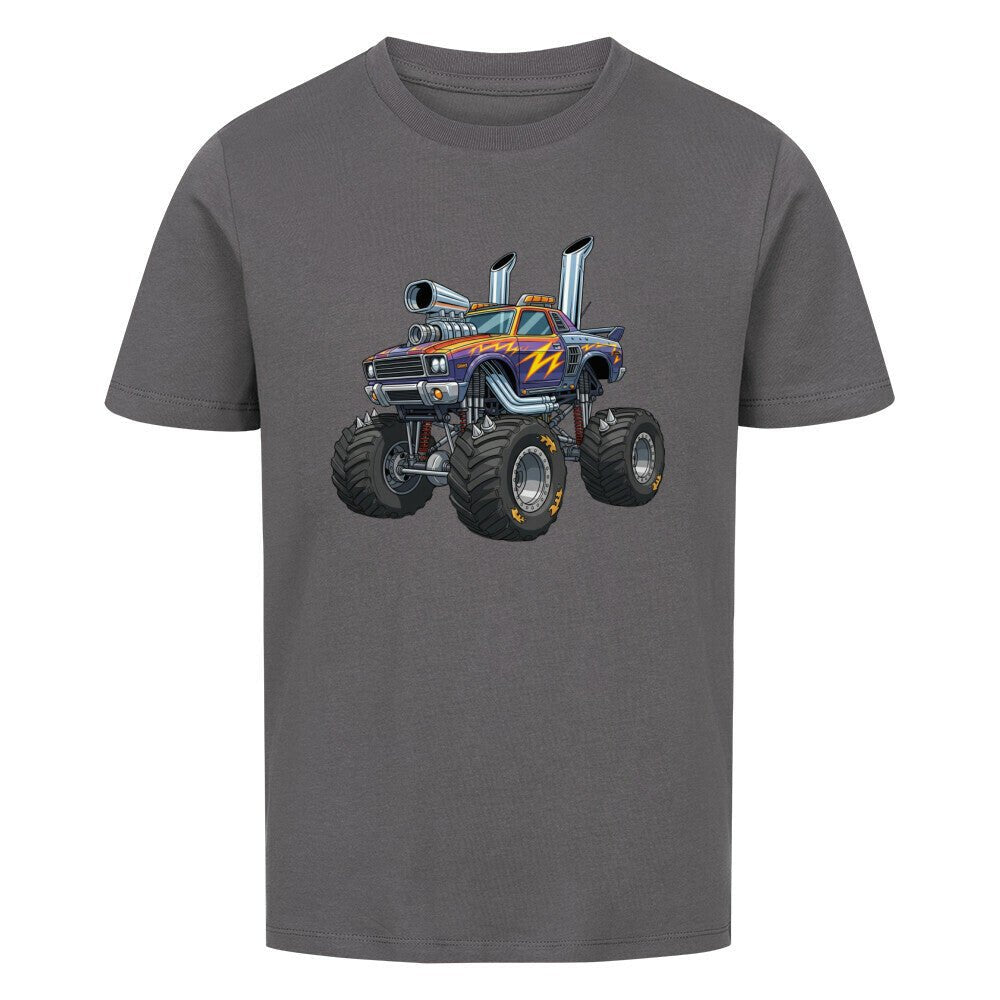 Kinder Premium Baumwolle T-Shirt Monstertruck - KinderMode Shop super angenehm Online Kaufen Bestellen Deutschland