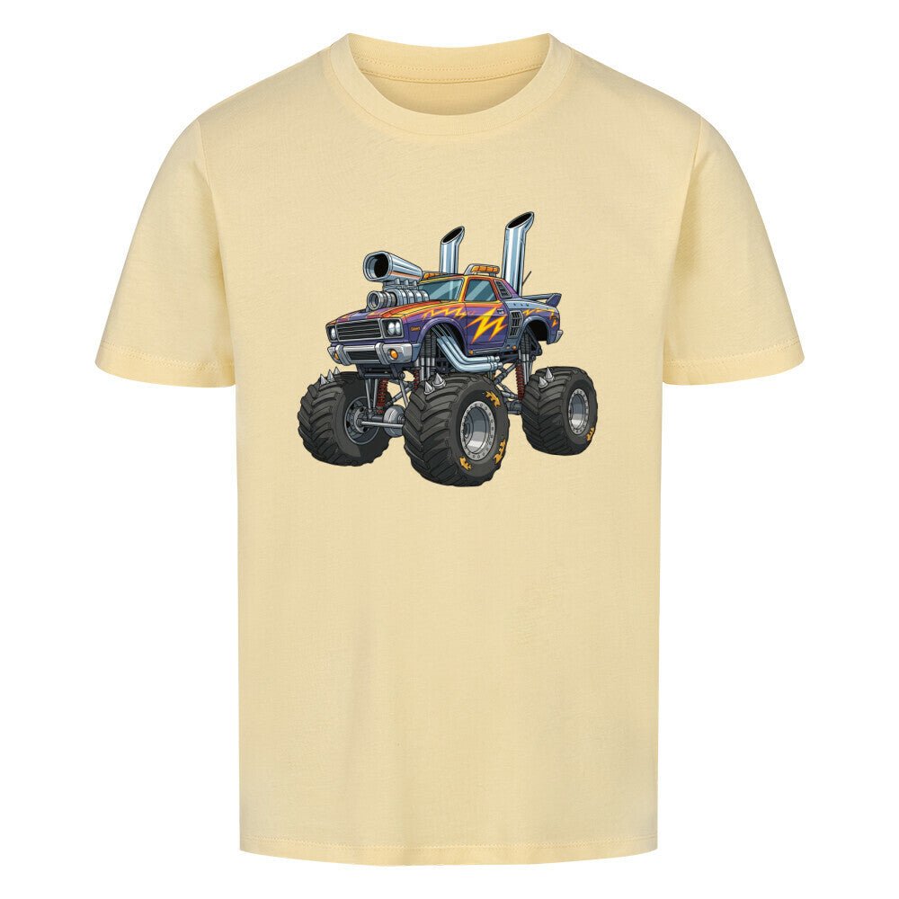 Kinder Premium Baumwolle T-Shirt Monstertruck - KinderMode Shop super angenehm Online Kaufen Bestellen Deutschland