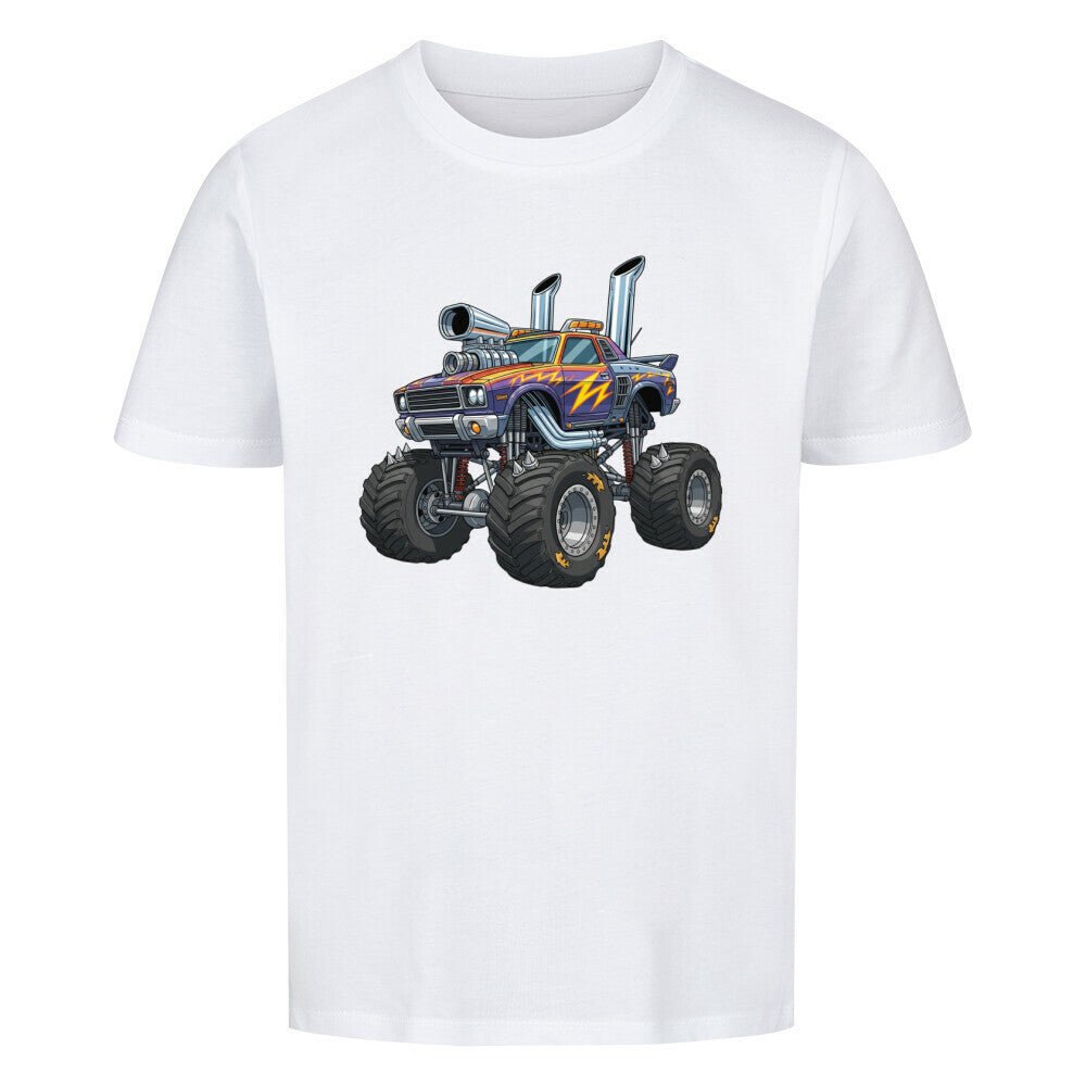 Kinder Premium Baumwolle T-Shirt Monstertruck - KinderMode Shop super angenehm Online Kaufen Bestellen Deutschland