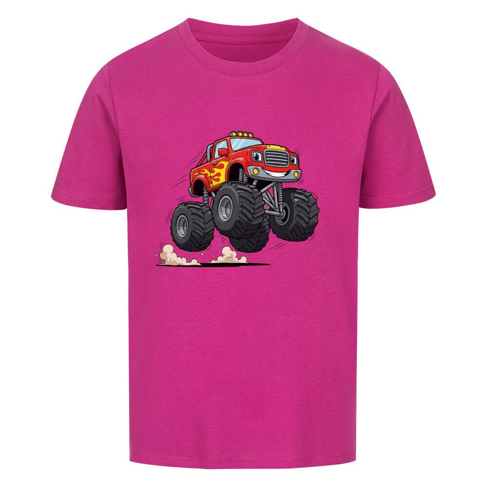 Kinder Premium Bio Baumwolle Shirt - Monstertruck - KinderMode Shop super angenehm Online Kaufen Bestellen Deutschland