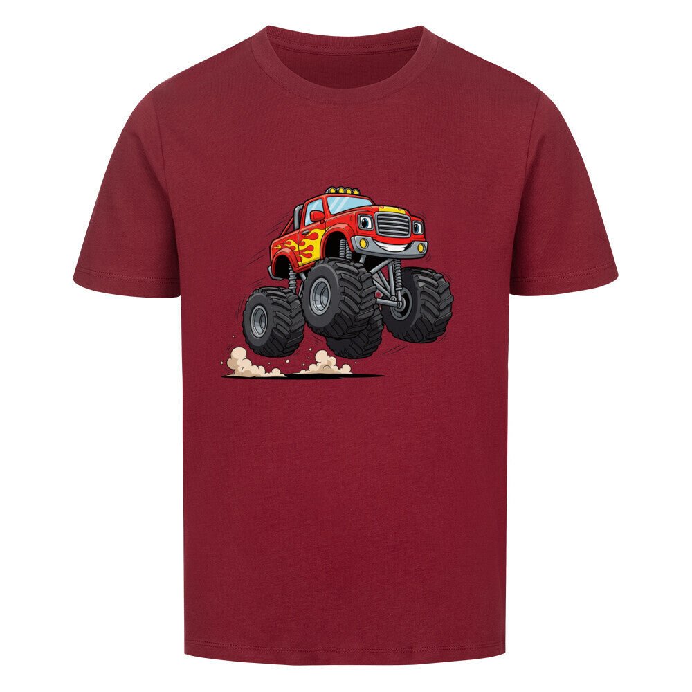 Kinder Premium Bio Baumwolle Shirt - Monstertruck - KinderMode Shop super angenehm Online Kaufen Bestellen Deutschland