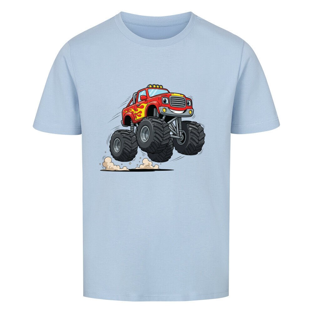 Kinder Premium Bio Baumwolle Shirt - Monstertruck - KinderMode Shop super angenehm Online Kaufen Bestellen Deutschland